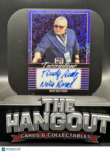 2024 Leaf Pro Set Inscriptions Rudy Ruettiger #PSI-RR1 Purple Mojo /8