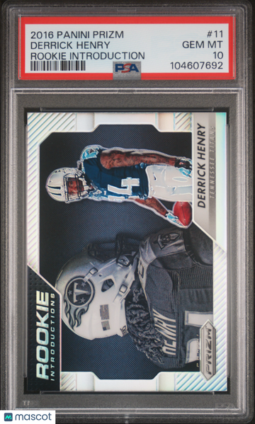 2016 Panini Prizm Rookie Introduction Derrick Henry #11 PSA 10