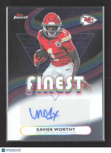 2025 Topps Finest Xavier Worthy #FA-XW Auto
