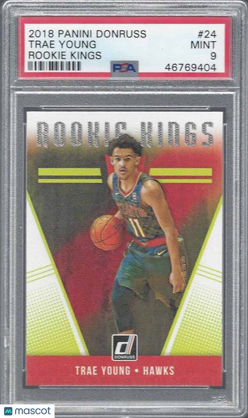 2018 Panini Donruss Rookie Kings Trae Young #24 PSA 9