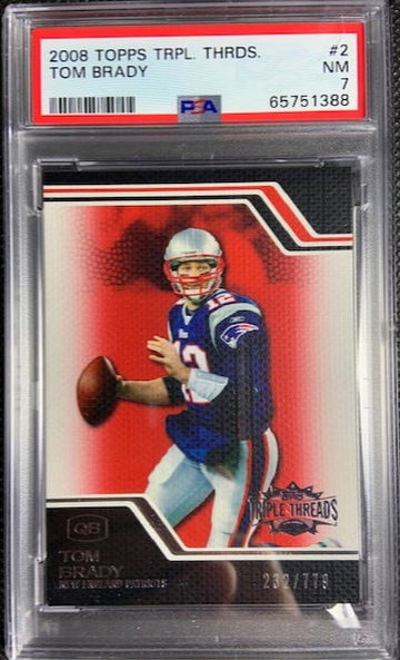 2008 Topps Tom Brady Triple Threads SP /779 #2 PSA 7 Pop 1 (3 GRADED HIGHER)