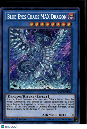 Blue-Eyes Chaos MAX Dragon 2016 Yu-Gi-Oh! The Dark Side of Dimensions Movie Pack Ultra Rare Ritual 1st Edition