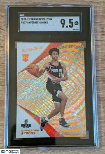2018-19 Panini Revolution Anfernee Simons #137 Rookie SGC 9.5