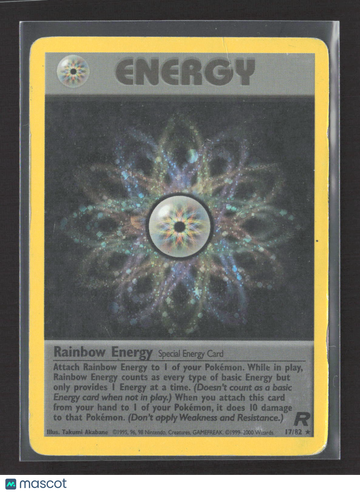 2000 Team Rocket Rainbow Energy Holo Rare #17/82