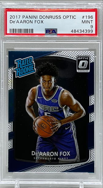 2017 Panini Optic De’Aaron Fox PSA 9 Mint