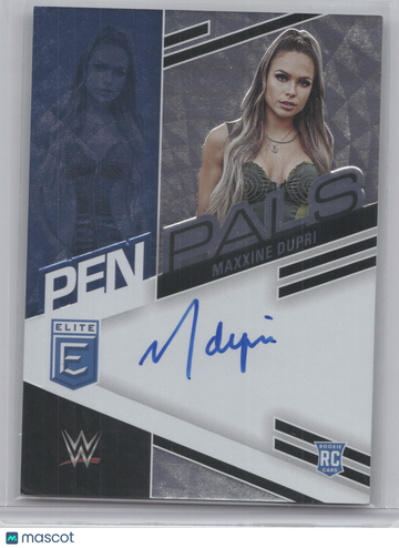 2023 Panini Donruss Elite WWE Pen Pals Maxxine Dupri #PL-MXD RC