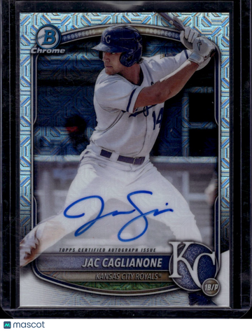 2025 Topps Bowman Chrome Jac Caglianone #BMA-JC Mojo Refractor
