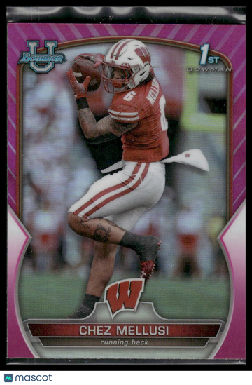 2022 Bowman University Chrome Chez Mellusi #86 Pink Refractor