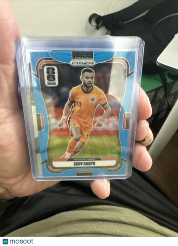 2026 Panini Prizm World Cup Light Blue Wave Cody Gakpo #310 Netherlands Soccer Card