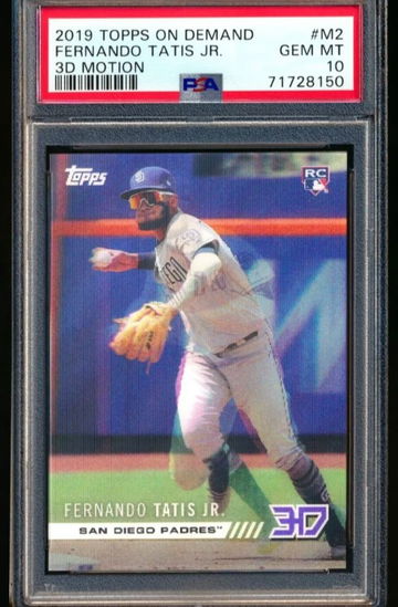 2019 Topps 3D Motion Fernando Tatis JR RC Padres Rookie Rare SP PSA10 Gem Mint