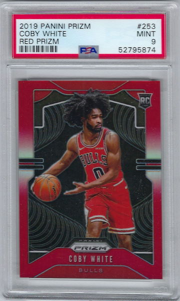 Coby White Red Prizm 084/299 PSA 9