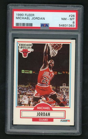 1990 Fleer Michael Jordan #26 PSA 8