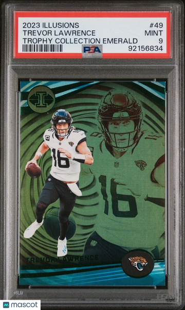 2023 Illusions Trevor Lawrence #49 Trophy Collection Dots PSA 9