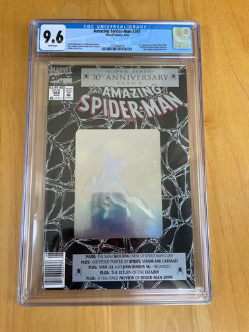 Amazing Spider-Man #365 Newsstand Ed CGC 9.6 white pages