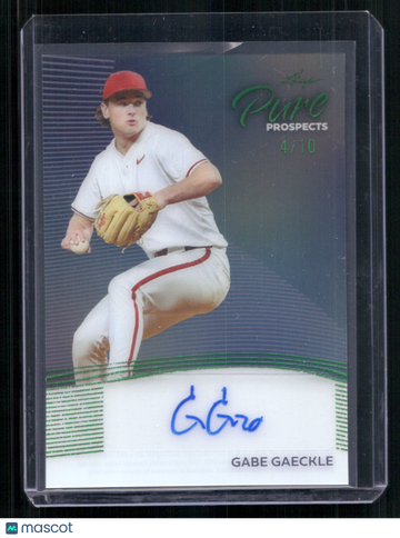 2026 Leaf Pure Prospects Gabe Gaeckle #PP-GG1 /10
