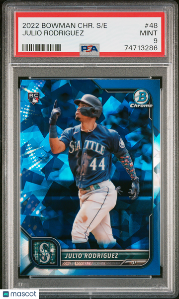 2022 Bowman Chrome Sapphire Edition Julio Rodriguez #48 PSA 9