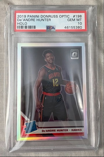 2019 De’Andre Hunter Donruss Optic Holo (PSA 10)