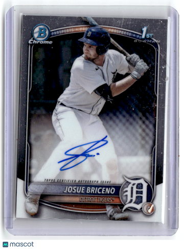 Josue Briceno 2025 Topps Bowman Chrome 1st Bowman Auto Parallel/Variety Topps #CPA-JB