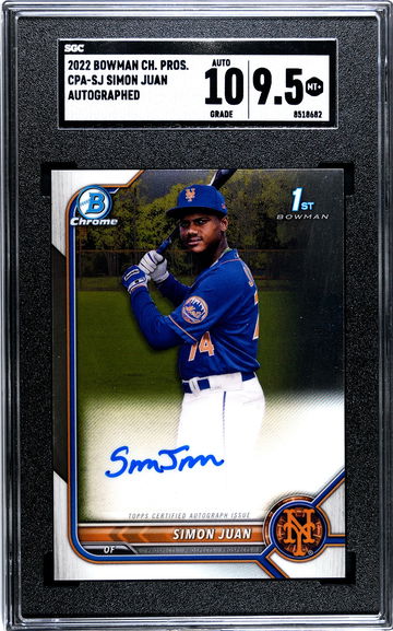 2022 Bowman Chrome Simon Juan CPA-SJ Auto