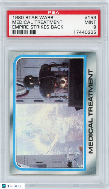 1980 Star Wars Empire Strikes Back Medical Treatment #153 PSA 9