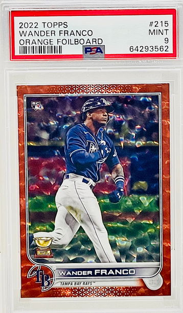 2022 Topps Wander Franco #215 Orange Foil