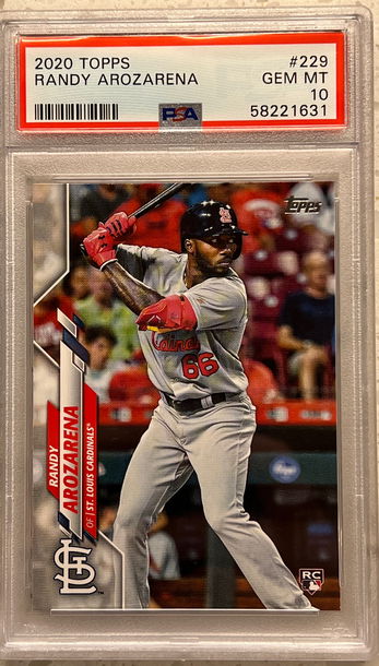 2020 topps Randy arozarena #229 rc rookie psa 10