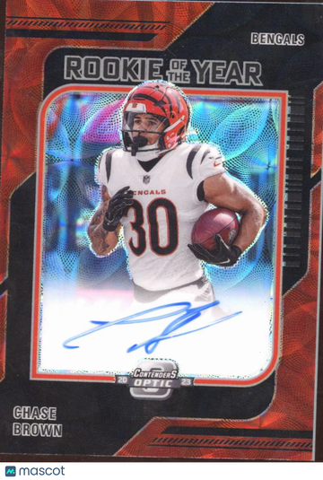 2024 Panini Contenders Optic Prizm Chase Brown #ROY-CB