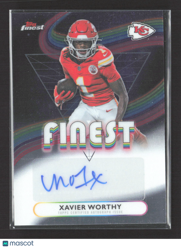 2025 Topps Finest Xavier Worthy #FA-XW