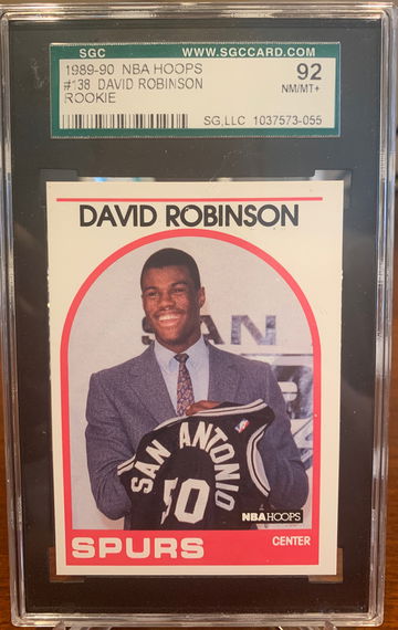 1989 Hoops #138 David Robinson SGC 92