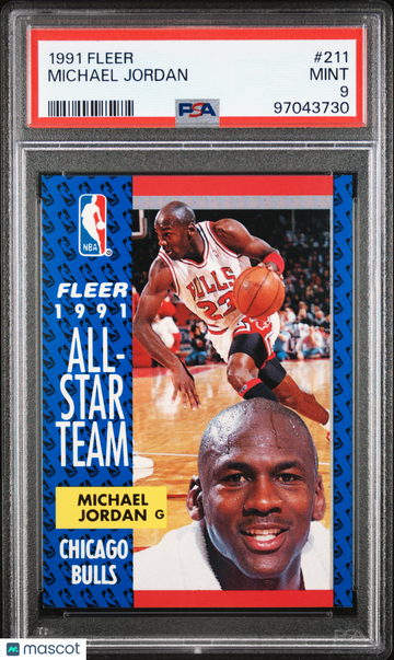 1991 Fleer Michael Jordan #211 PSA 9