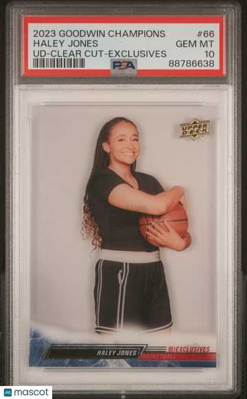 2023 Upper Deck Goodwin Champions Upper Deck Haley Jones #66 UD Clear Cut Exclusives PSA 10