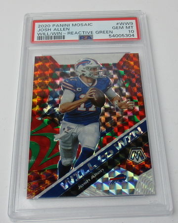 2020 Mosaic Josh Allen Will/Win PSA 10  #30/89