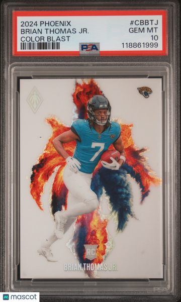 2024 Panini Phoenix Color Blast Brian Thomas JR. #CBBTJ PSA 10