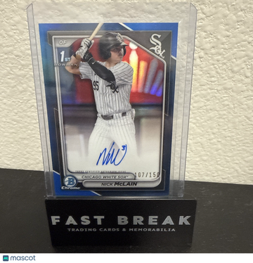 2024 Bowman Draft Nick Mclain #CPA-NM Blue Refractor / Parallel/Variety