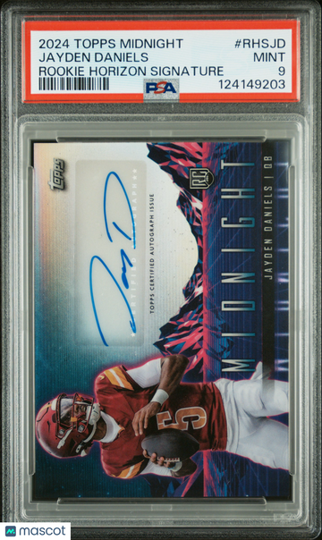 2024 Topps Midnight Rookie Horizon Signatures Jayden Daniels #RHSJD PSA 9