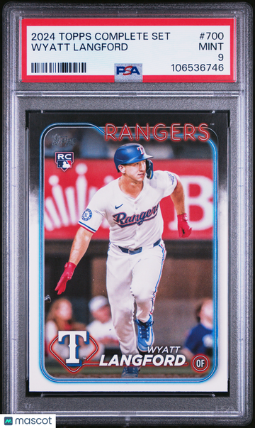 2024 Complete Set Wyatt Langford #700 PSA 9