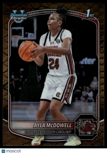 2025-26 Bowman Ayla McDowell #BCP-84 Chrome Prospects Reptilian Refractor