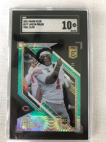 Justin Fields 2021 Panini Elite Fireworks Team Parallel 11/25 #177