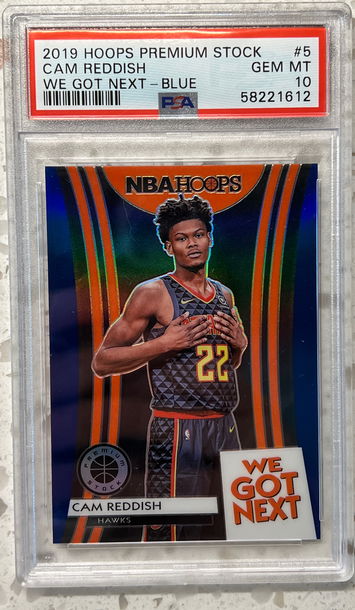 2019 panini hoops premium stock cam reddish we got next blue Prizm rc rookie psa 10