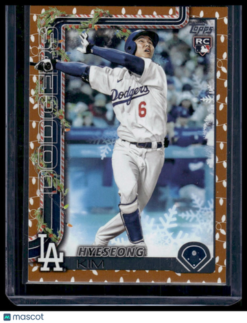 2025 Topps Holiday Hyeseong Kim #H174 RC