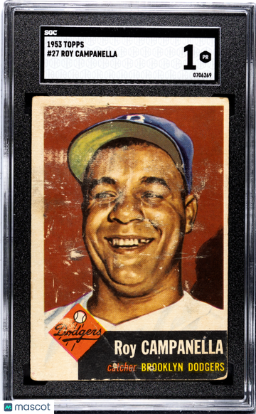1953 Topps Roy Campanella #27 SGC 1