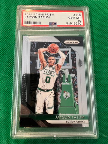 2018 prizm jayson Tatum #118 psa 10
