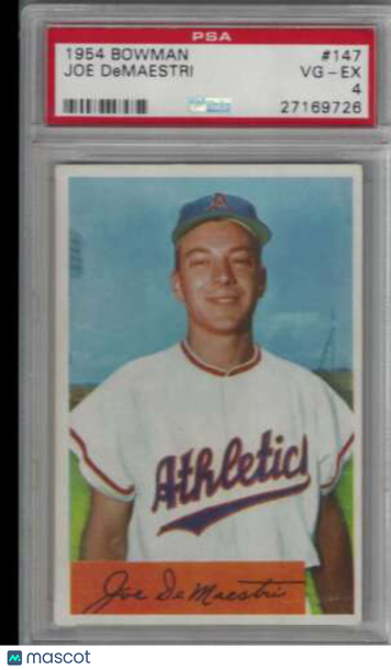 1954 Bowman Joe DeMaestri #147 Base Set PSA PSA 4