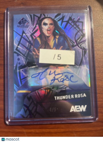 2025 Sp Game Used Aew Thunder Rosa #48 Purple AU Upper Deck