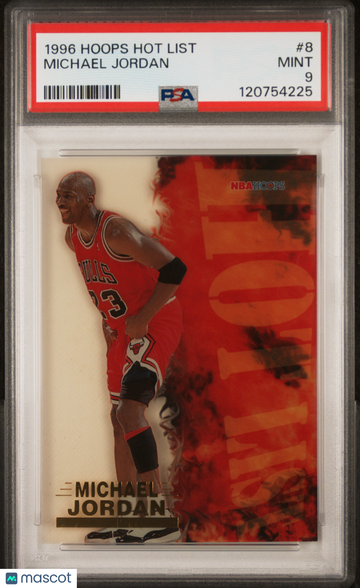 1996 Hoops Hot List Michael Jordan #8 PSA 9