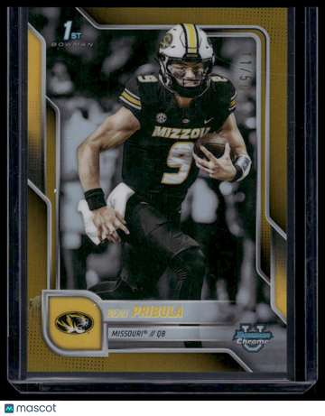 2025 Bowman U Chrome Beau Pribula #62 Gold Refractor /50
