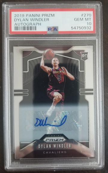 2019 Panini Prizm Dylan Windler Autograph PSA 10