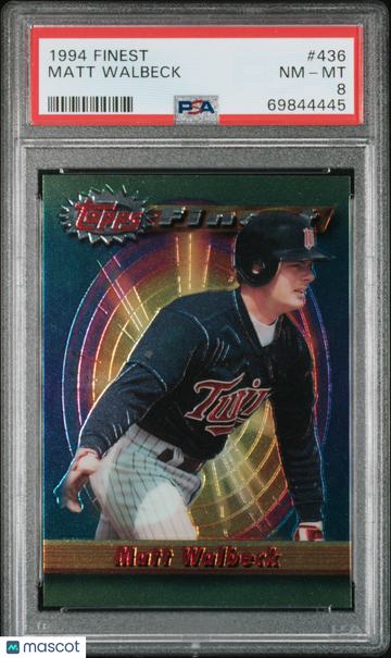 1994 Finest Matt Walbeck #436 PSA 8
