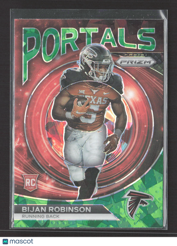 2023 Panini Prizm Portals Bijan Robinson #PO-8 Green RC