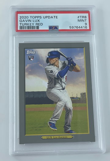 Gavin Lux 2020 Topps Update Series Turkey Red Insert Rookie Card RC PSA 9